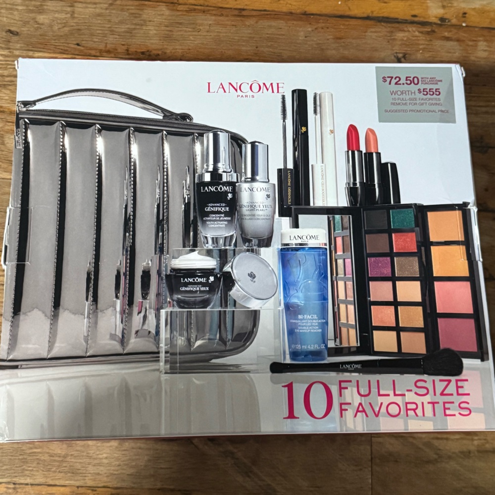 Lancome Fuchsia Gift Box with Silver Accents